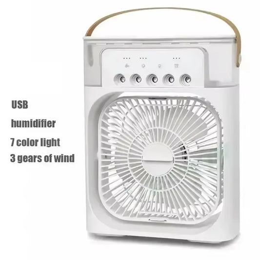 Ventilateur portable trois en un 2025, climatiseur, petit refroidisseur d'air domestique, lumière LED nocturne, humidificateur, climatiseur, maison